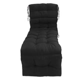 Indoor Outdoor Chaise Lounge Cushion with Ties Splashproof Lounge Chair Cushion Replacement for Lawn V1294-YM0901-3116250003912