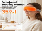 Livemor Eye Massager with Heat & Vibration 180&deg Foldable Electric Eye Heat Mask with Bluetooth EYE-MASSAGE-01-WH