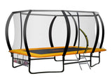 Kahuna Trampoline 8 ft x 11 ft Rectangular Outdoor Orange TRA-FJP-RCT-0811