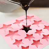 14 Cavity Star Silicone Mold, 16.9 x 16.7 cm V1237-ZY-908-092