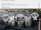 5-Piece Bohemian Handmade Dreamcatcher Wall Hanging Set - Nordic Style Feather Room Decor V888-ELOSUNG42453