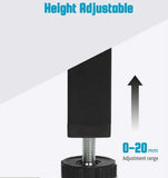 Bed frame leg - 4 pieces - 35 cm adjustable - black - cold-rolled iron - furniture V1188-NK-BOL-643