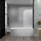180 Degree Pivot Door 6mm Safety Glass Bath Shower Screen 800x1400mm By Della Francesca V63-830131