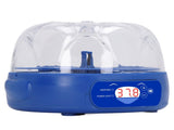 Egg Incubator 6 Eggs 15W Blue with Automatic Turner Egg Candler Display Temperature Control Poultry V1294-YM0901-3111230303811