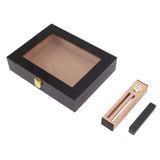 Cigar Humidors Box Transparent Window Cigar Humidor Mini Portable Cigar Box with Mechanical V1294-YM0626-3117230001511
