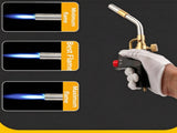 Propane Mapp Torch Head with Trigger Igniter 3 Nozzles TS8000 High Intensity AU V201-GAA0123BW8AU