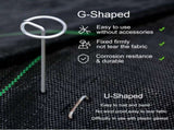 120 Pcs Garden Landscape Staples - 12 Gauge Circle Top Landscape - 6 Inch Galvanized Landscape V1258-DP02-C-542