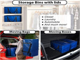 Heavy Duty Moving Bags or Storage Bag, 6 Pack Large Moving Boxes with Backpack Straps, Zippers & V1258-DP02-C-1316