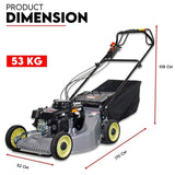 LAWN MOWER SELF PROPELLED 21" WITH A 5.5HP HONDA ENGINE ALLOY BODY MULCHING V379-LAWNMRAL055001