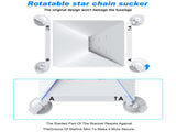10 Pcs White Heavy-Duty Suction Cup Mount for Starlink Mini - All-Weather Car, RV & Boat Bracket V888-ELOSUNG47078