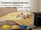 Emotional Comfort Blanket for Dogs, Yellow Dog Blanket, Rabbit Hair Plush Blankets for Pets, Soft V1366-AZ2-W-11019