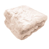 Ariana Long Fleece Faux Fur Throw Rug Peach V442-ATX-THROW-23LUXARIANA-PEACH-RE