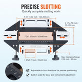 Door Hinge Jig, Aluminum Alloy Woodworking Opener, Slotting Locator, Flexible Wooden Door Hinge V952-JLDWKKQTSJLKNLYWYV0