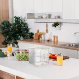 White Vintage Style Bread Storage Box for Kitchen Countertop Fresh Keep V1369-AZ3-W-12201