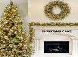 2.7m Christmas Rattan Garland with 50 Led Lights Artificial Christmas Garland Decorations for Xmas V1294-YM0714-10311422