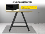 Metal Table Legs 28 x 17.7 inch A-Shaped Desk Legs Set of 2 Heavy Duty Bench Legs with Polyurethane V952-TZZTY28X17.7AAHCPV0