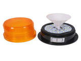 Amber LED Beacon Strobe Lights 2PCS, 12V/24V Emergency Warning Lamp for Truck V1263-JX-5804