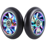 2Pcs 110 mm Colorful Aluminium Stunt Scooter Wheels Aluminum Scooter Wheel Scooter Accessories V1366-AZ2-W-15854