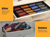 Underwear Storage Boxes - 2 Pieces - 24 Compartments - Drawer - Bra - Sock V1188-MS101-01989-1