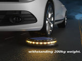 8pcs Ground Lights LED Warm Light Outdoor Disk Lights IP68 Waterproof Underground Lights V1294-YM0901-H39905-8
