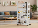 Five-Tier Rolling Cosmetics Storage Rack - Made of durable plastic, equipped with 360-degree swivel V1106-WCSNJ001