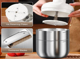 Manual Ice Crusher - Hand-Cranked Shaving Machine for Household & Commercial Use - Stainless Steel V1189-LWWAL-20260401-05391
