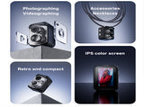Retro Design Mini Digital Thumb Camera for Students - 2.0MP Video Recording with 16GB TF Card and 6 V888-ELOSUNG38760