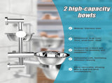 Wall Mounted Dog Bowl Adjustable Height Pet Feeder For Easy Feeding V63-842371