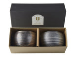 Cup Set Sho Chu 2pcs 320ml Silver Bronze Glaze V637-C5466