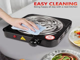 Electric Countertop Burner,Single Stove,1000W Induction Cooktop,Portable Electric Hot Plate,5 Level V1366-AZ2-W-24201
