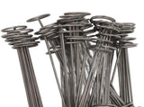 100PCS Landscape Fabric Pins 15CM Steel Circle Top Landscape Ground Stakes for Weed Barrier Plant V1294-YM0901-3111240264411