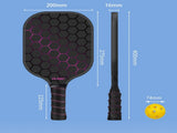 Yellow Pickleball Paddle Set - Premium Fiberglass Surface - Lightweight Honeycomb Core, Cushioned V888-ELOSUNG48951