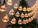 Cute Christmas Character LED String 6M 40-Light Christmas Snowman Battery Operated Fairy V888-ELOSUNG47527
