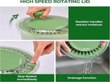 Salad Spinner Large, Vegetables Wash Bowl, Fruits & Herb Lettuce Dryer with 5 Blade Slicer Egg Yolk V1258-DP02-C-1394