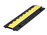 Cable Protector Ramp, 9,979 kg/axle Capacity, 2 Channel Heavy Duty TPU Cord Hose Wire Cover, 31 x 28 V952-SKCDLBHPD2CTEZB4B001V0