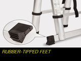 Bullet 3.8m Multipurpose Telescopic Folding Ladder Aluminium Alloy Extension V219-LDRTELBULA38A