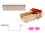 9PCS/Set 1200ml Silicone Soap Molds Kit Wood Bread Cutter DIY Soap Making Cutting Tool V1294-YM0901-3118210069211