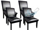 Chair Covers for Dining Chairs Set of 4, Super Stretch Waterproof Kitchen Chair Covers Thickened V1192-AZ-W-3543