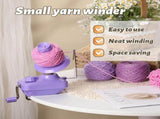 Hand Operated Yarn Ball Winder, Durable Plastic And Metal Knitting Tool For Fast Tangle Free V1237-ZY-807-316