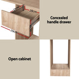 Artiss Computer Desk Bookshelf Drawer Cabinet Oak 120CM FURNI-B-WM120-WD-AB