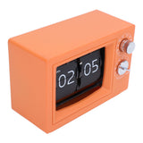 Flip Clock Retro TV Shape Mechanical Battery Operated Reminder Function Page Turning Clock for Study V1294-YM0901-3115240045211