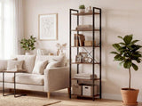 Levede 6 Tier Bookshelf Tall Bookcase Storage Shelf Display Rack Living Room CH1169-6-WA-AU