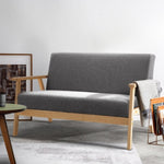 Artiss 2-Seater Sofa Armchair Skane UPHO-C-SOFA-8033-2S-GY