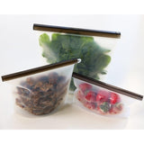 Silicone Zip Lock Food Pouch Bundle - 4 Sizes V573-ZIPALL4