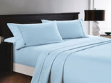 Deluxe Linen 1200TC Cotton Rich Sheet Set Pearl Blue King V442-KIT-SHEETS-1200TCCOTTONRICH-PEARLBLUE-KI