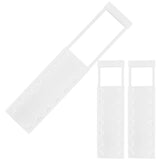 Adjustable Tension Shelf 3-Pack White ABS PP for Closet and Cabinet Storage Organizer V1369-AZ3-W-18019