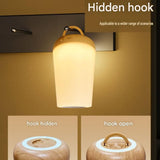 2-piece Bedroom Atmosphere Bundle White RGB Rechargeable LED Night Light Vintage Camping Style V888-ELOSUNG53475