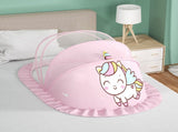 Baby Fly Net Tent Portable Bottomless Breathable Folding Net Bed Tent for Kids Sleeping Pink V1294-YM0703-3117230079711