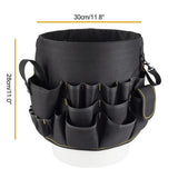 Heavy Duty Gardening Tool Bucket Organizer Gardening Tool Kit Holder with 56 Pockets for Garden Yard V1294-YM0717-10103685