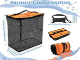Collapsible Floating Fishing Basket Quick Drying Portable Fishing Floating Net Cage Large Capacity V1366-AZ2-W-15045